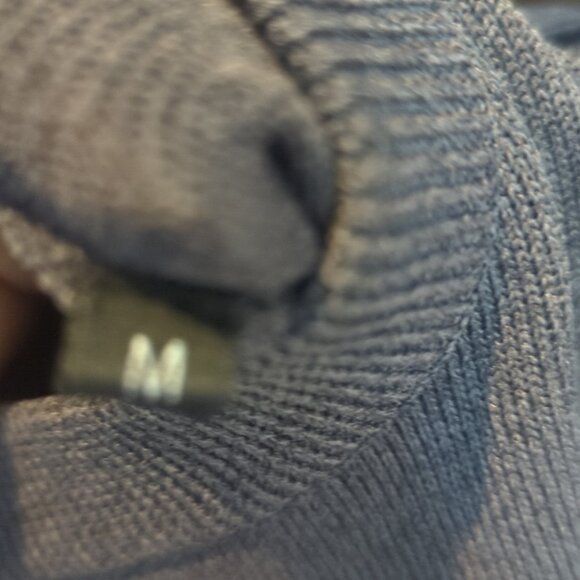 Balmain Charcoal Knit Wear Sweater with Zipper Accent - Size M Like New - Picture 8 of 9